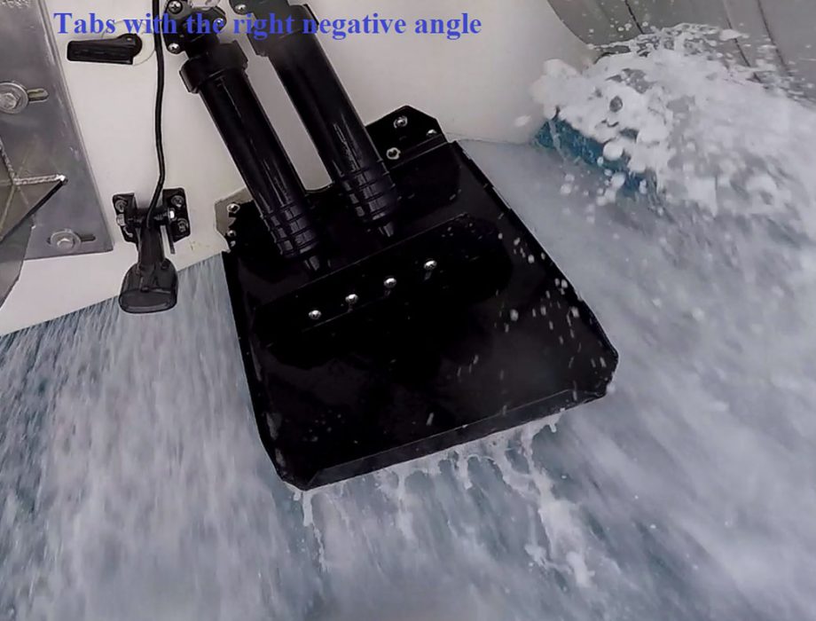 Trim Tabs should be mounted in the proper negative angle