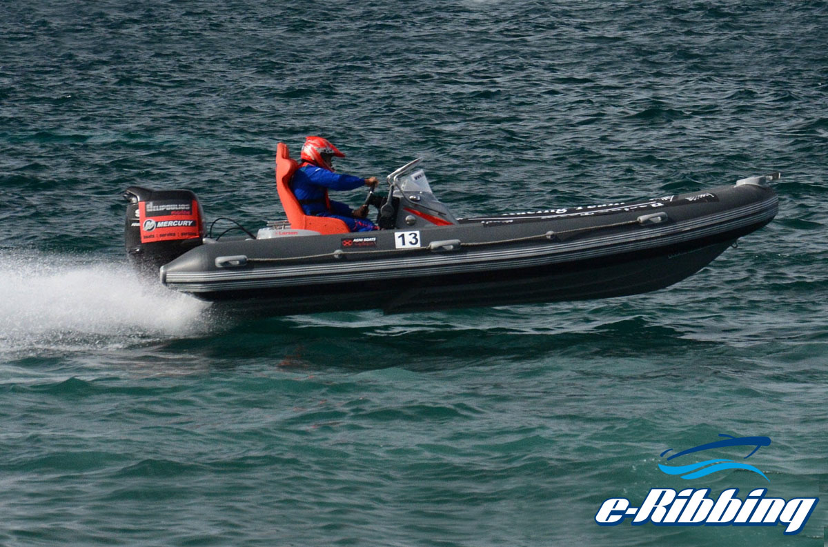 Testing the Trophy Plus propeller on a Larsen 4.95 RIB powered by a Suzuki DF 140 hp